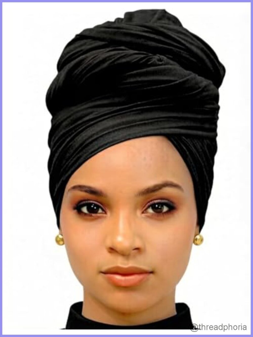 71-Inch Stretch Jersey Turban Headscarf for Black Women, Hair Wrap for Locs &